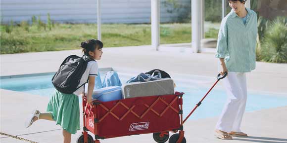 アウトドアワゴンウッドロールテーブルの通販｜キャンプ用品の