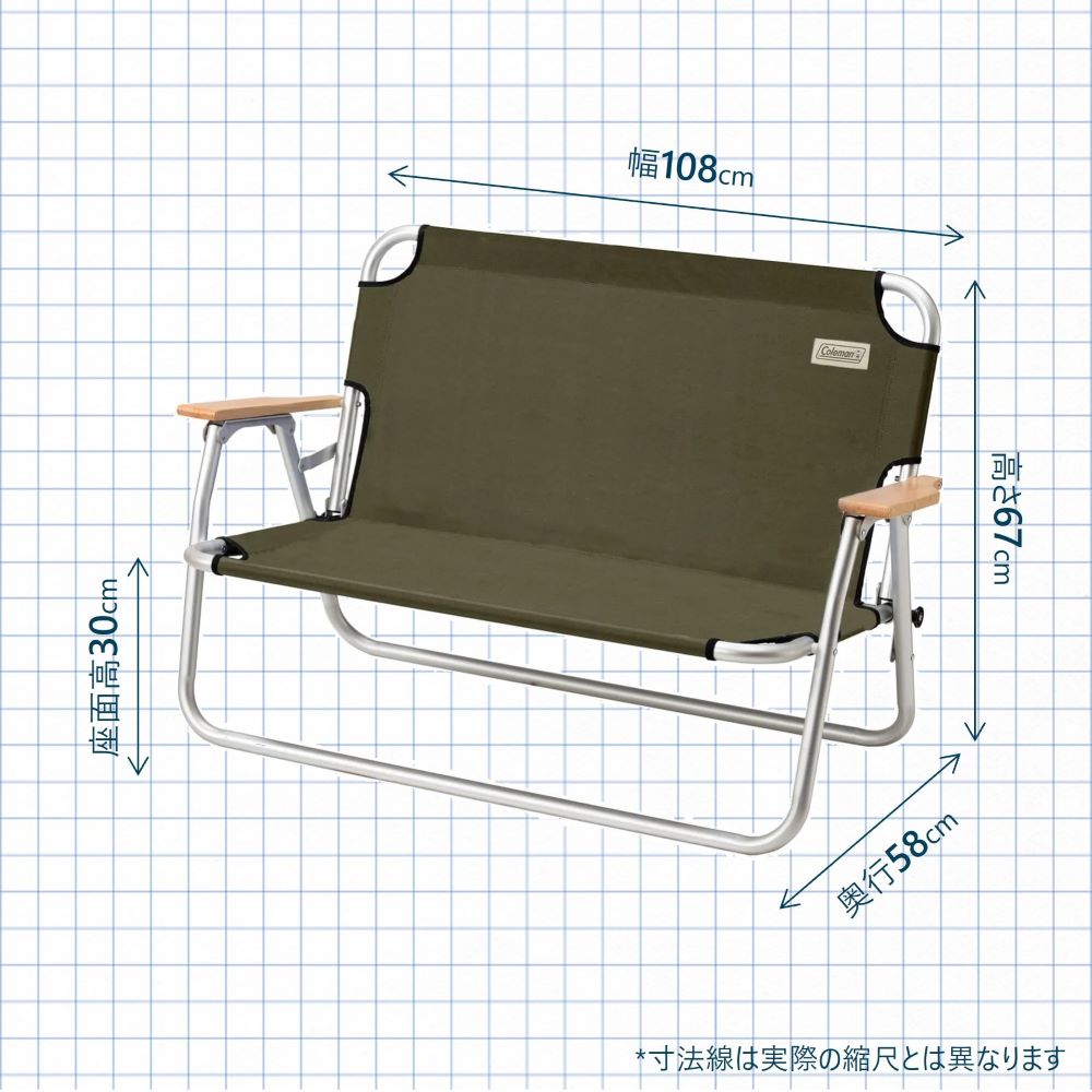 リラックスフォールディングベンチ(オリーブ)の通販｜キャンプ用品の