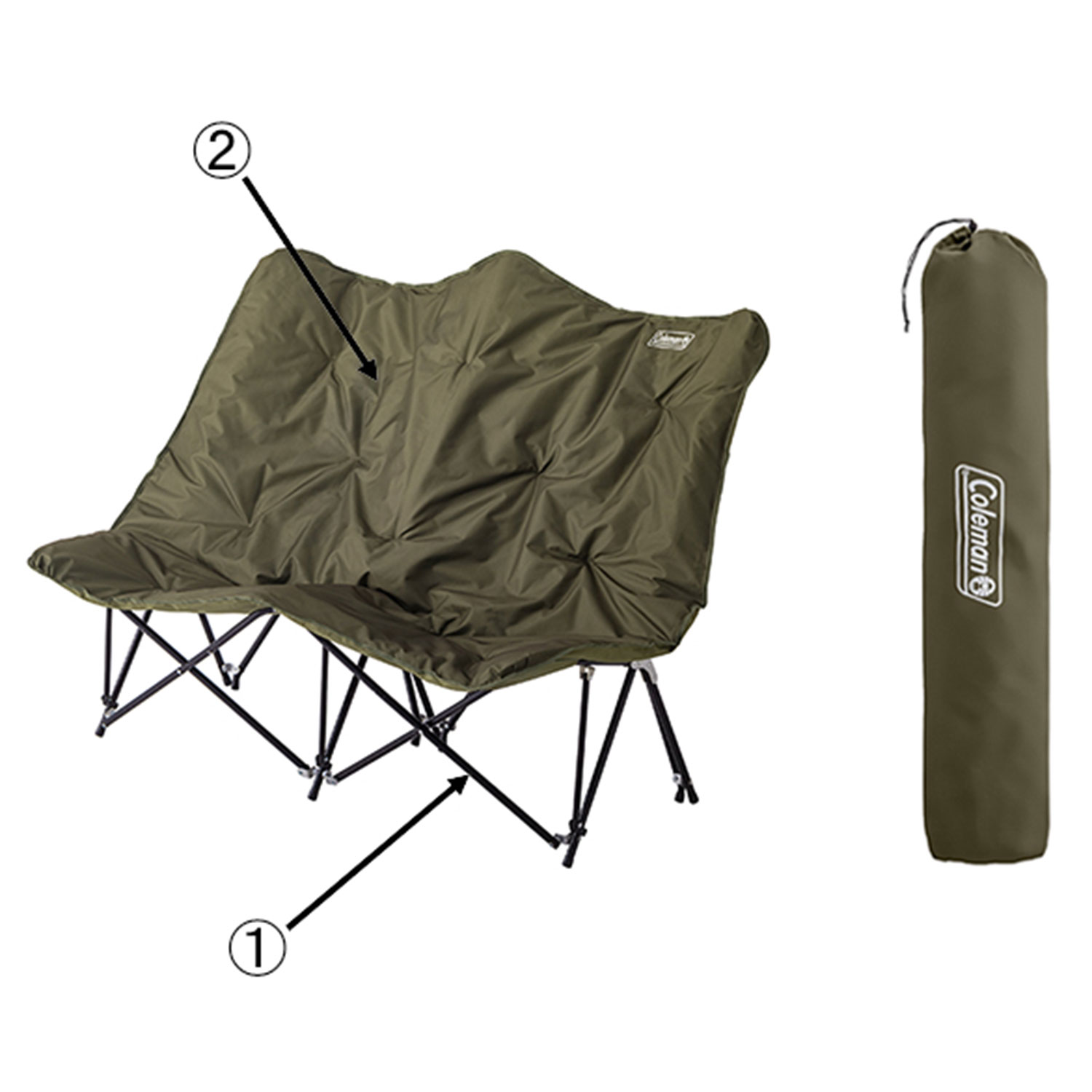 ソファチェア ダブル フレームの通販｜キャンプ用品のコールマン【公式