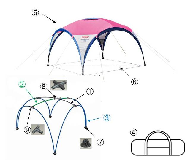 パーティーシェード/300 (ピンク)用シェードスキンの通販｜キャンプ
