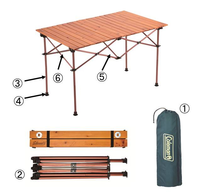 レッグチューブ 脚 ナチュラルウッドロールテーブルクラシック/110用の