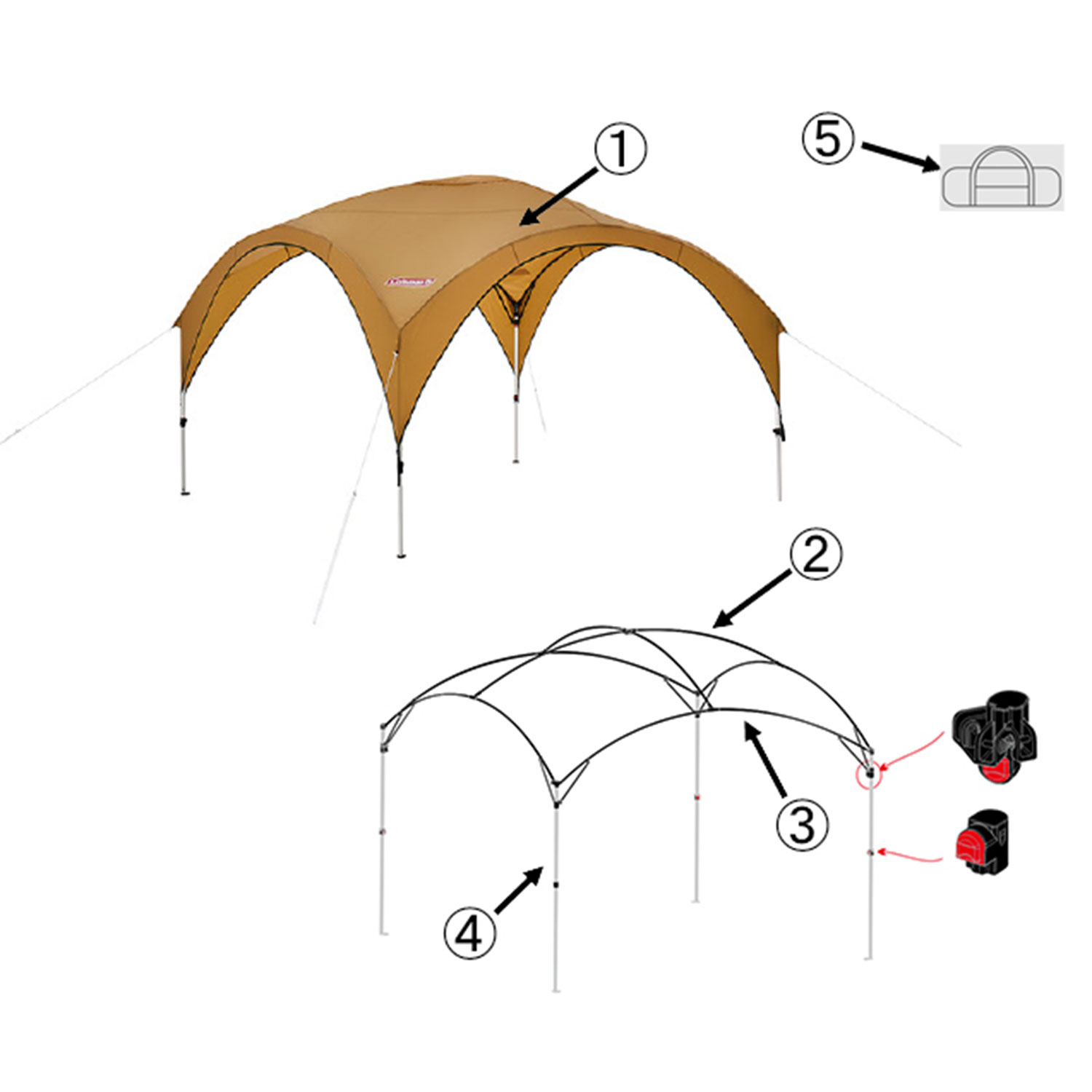 パーティシェードライト/300用シェードスキンの通販｜キャンプ用品