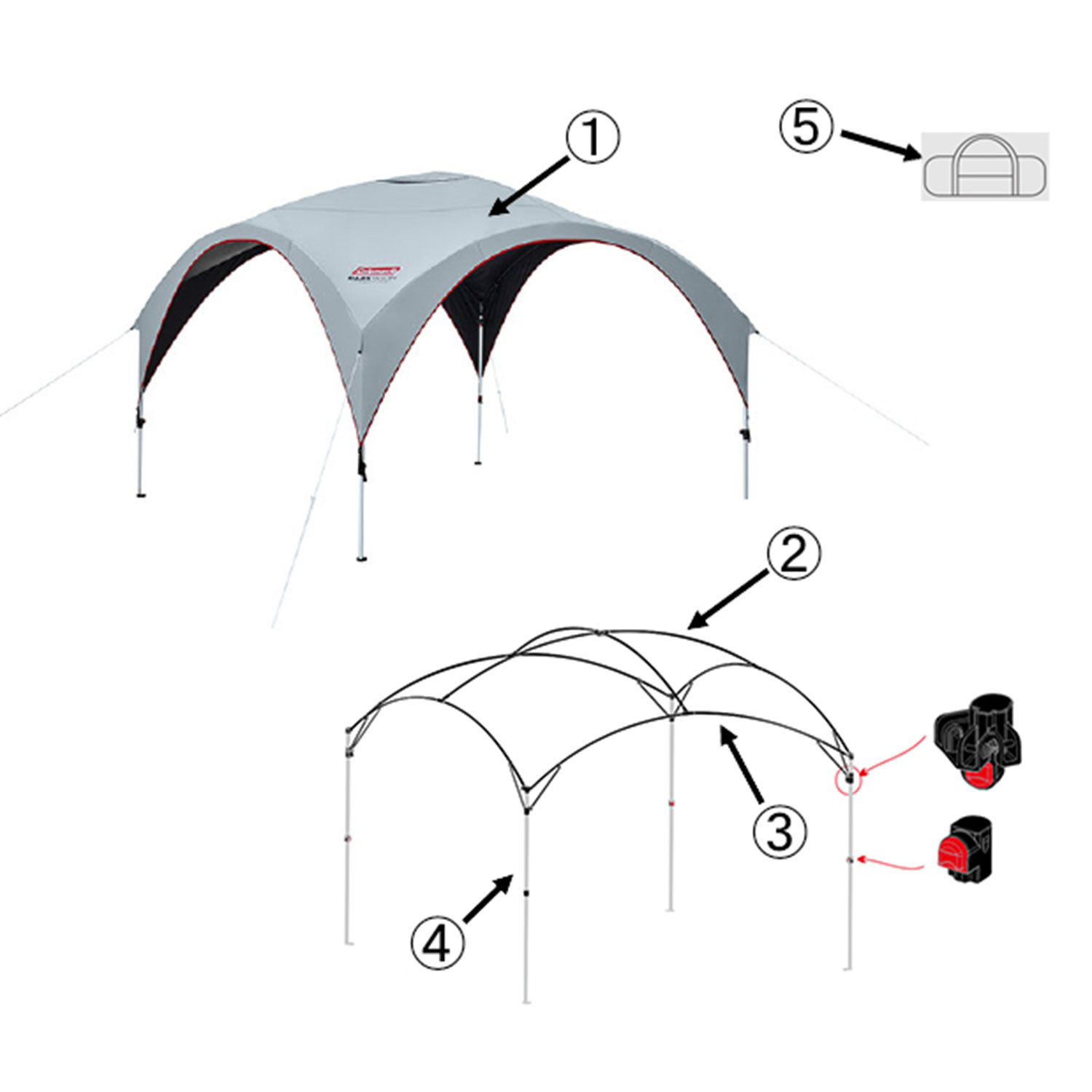 パーティシェードライト/300＋用シェードスキンの通販｜キャンプ