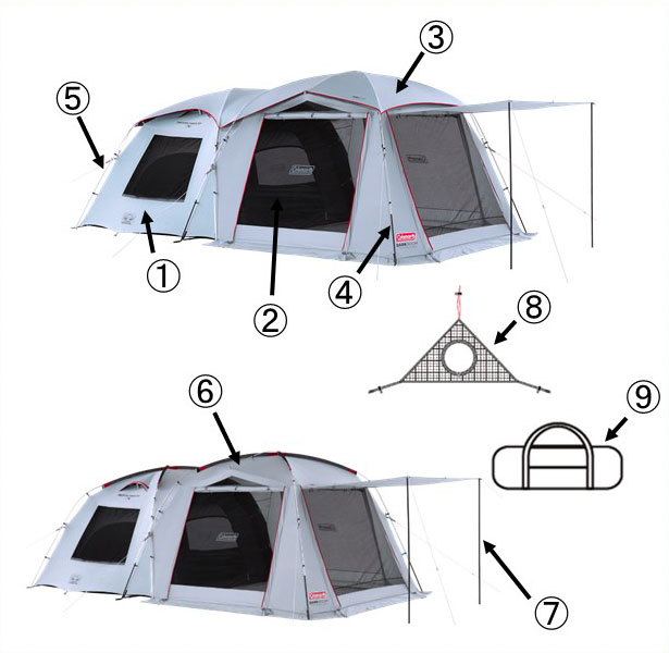 タフスクリーン2ルーム エアー / MDX+用インナーテントの通販