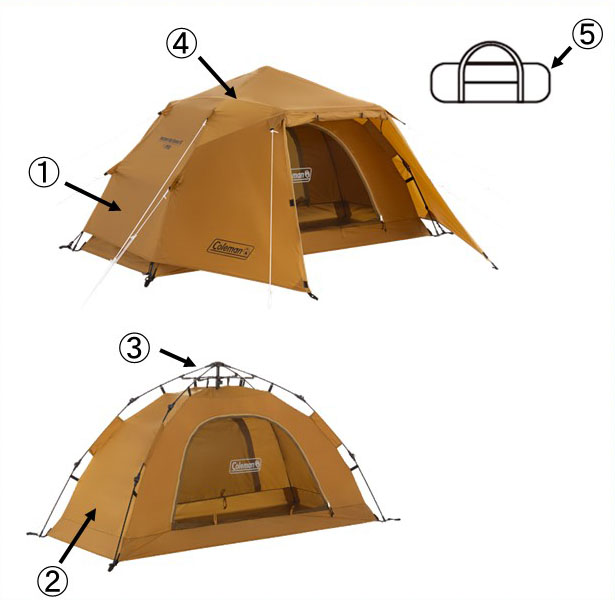 インスタントアップ ドーム / S用インナーテントの通販｜キャンプ用品