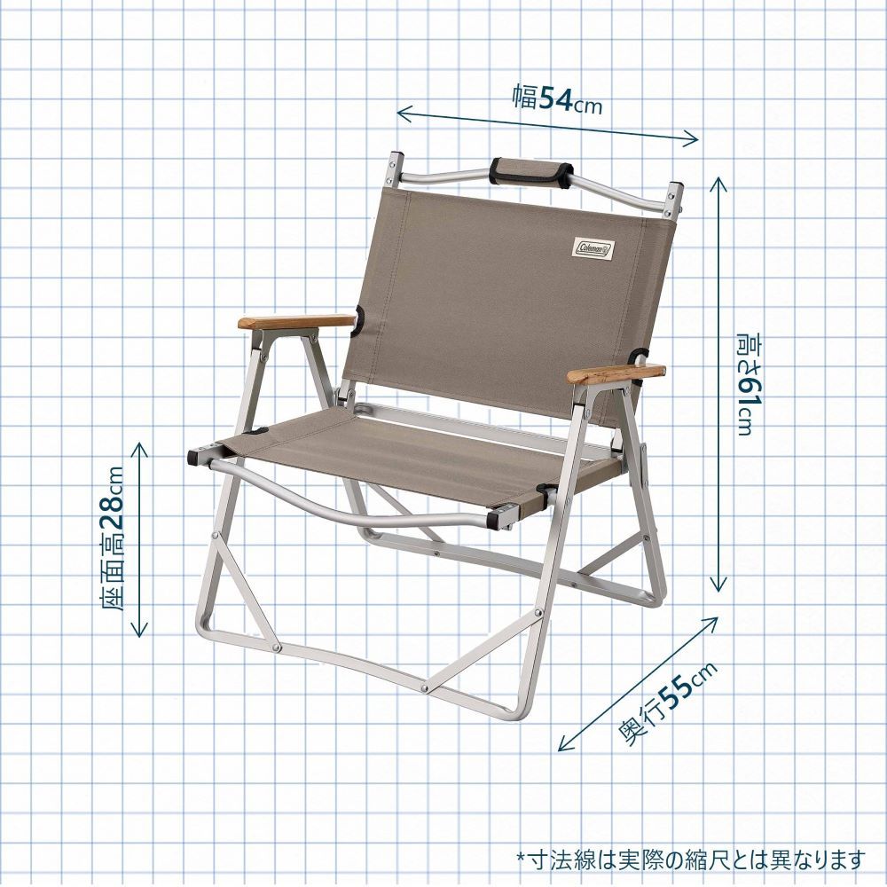 コンパクトフォールディングチェア(グレージュ)の通販｜キャンプ用品の