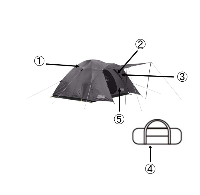BC クロスドーム270（チャコール）用フライシートの通販｜キャンプ用品