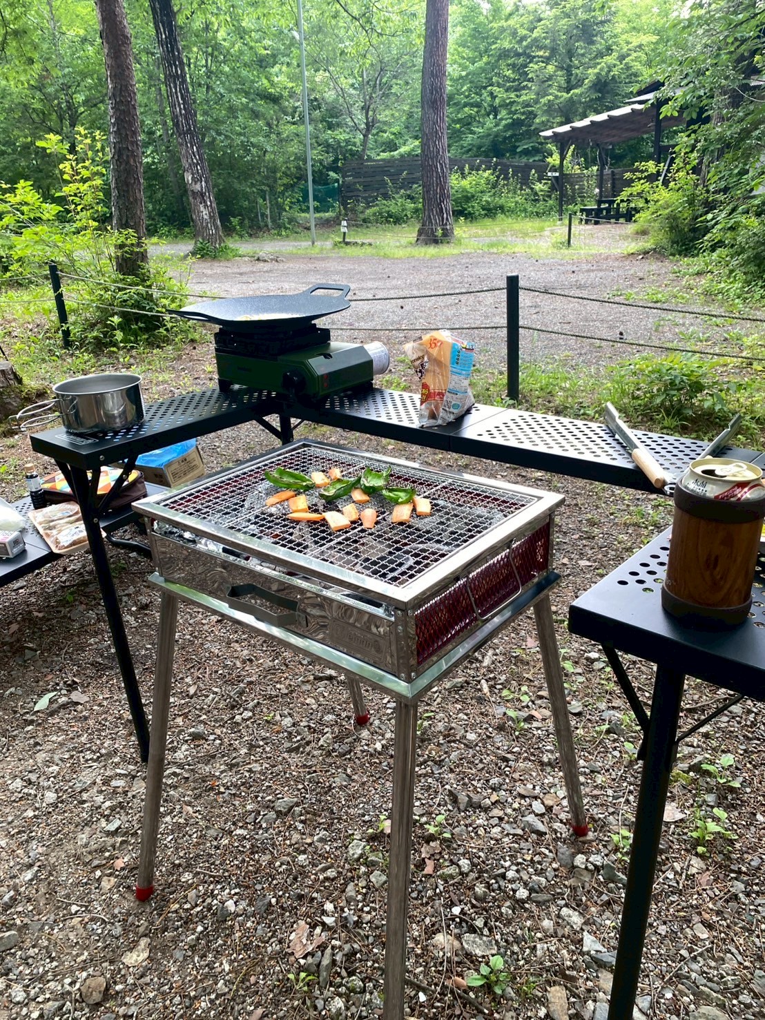 クールスパイダーステンレスグリル（レッド）の通販｜キャンプ用品の