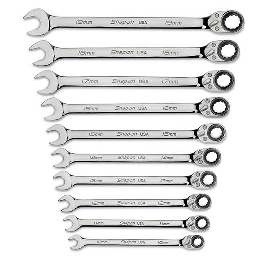 スナップオン 3/8SQ オープンエンドクローフットレンチ10pcセット