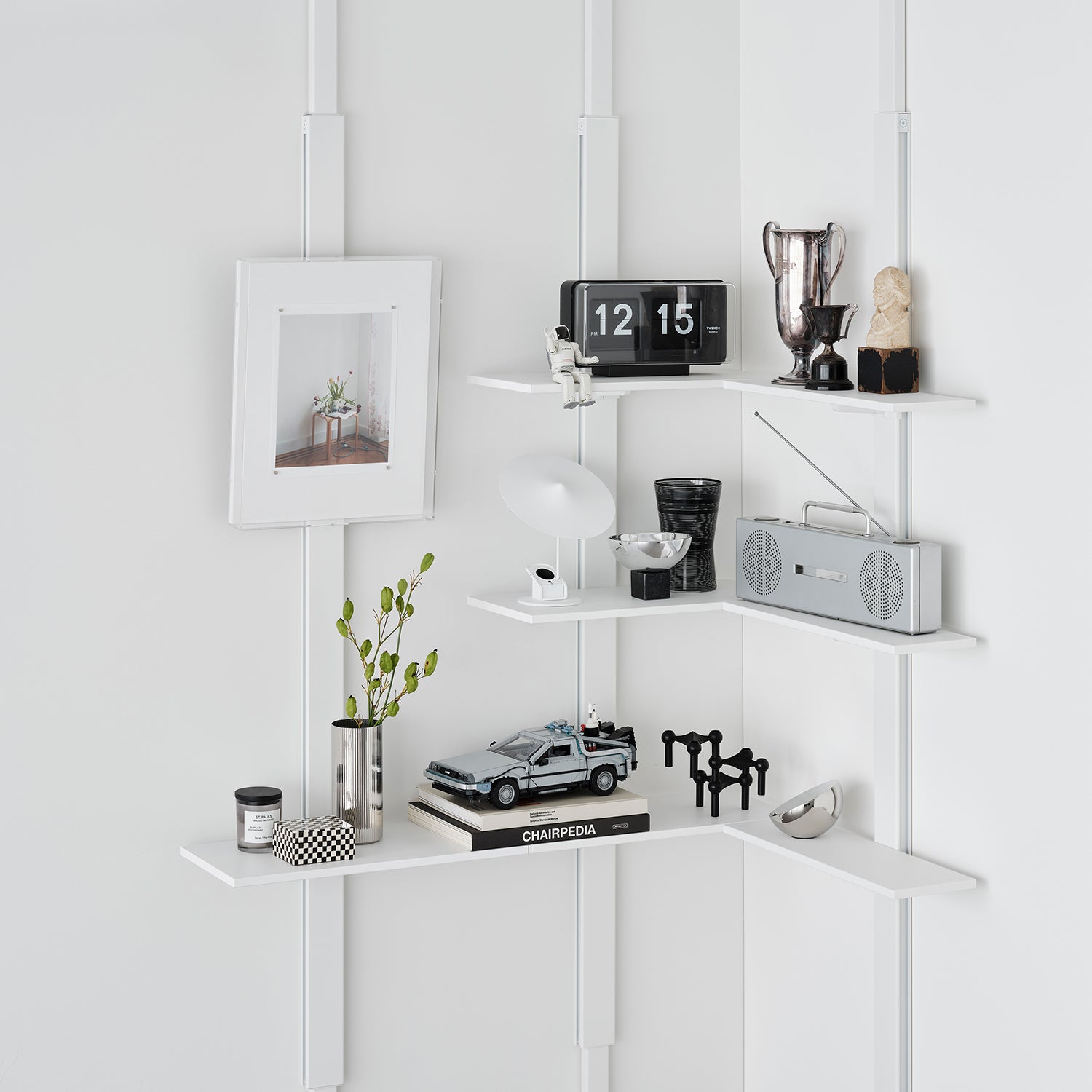 Corner Shelf Set コーナーシェルフセット 取付寸法190-260cm SET-AS