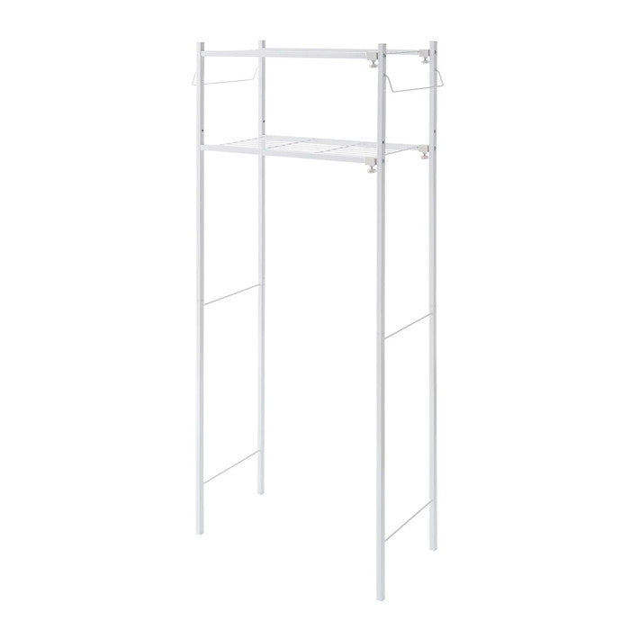 伸縮ランドリーラック 角パイプ タオル掛け付き 幅58〜80cm｜平安伸銅