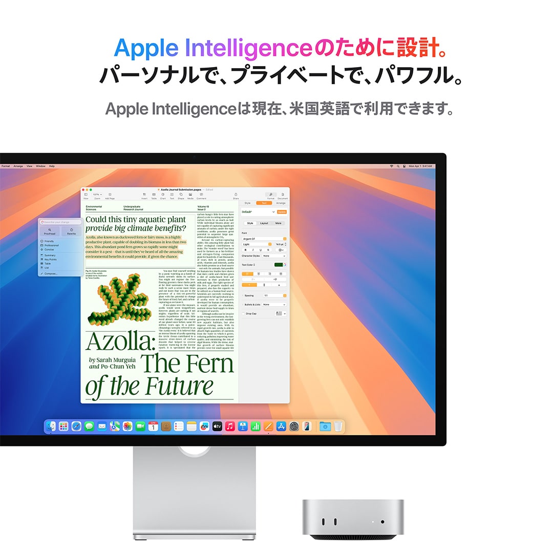 Mac mini: 14コアCPUと20コアGPUを搭載したApple M4 Proチップ, 64GB