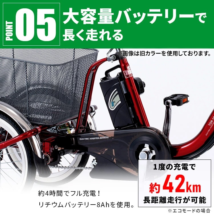 完成品]電動三輪車 20インチ TDR-163[直送][時間指定不可][代引不可