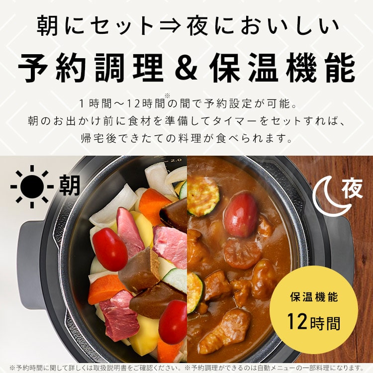 電気圧力鍋 3.0L 自動メニュー6種 PC-MB3-H グレー