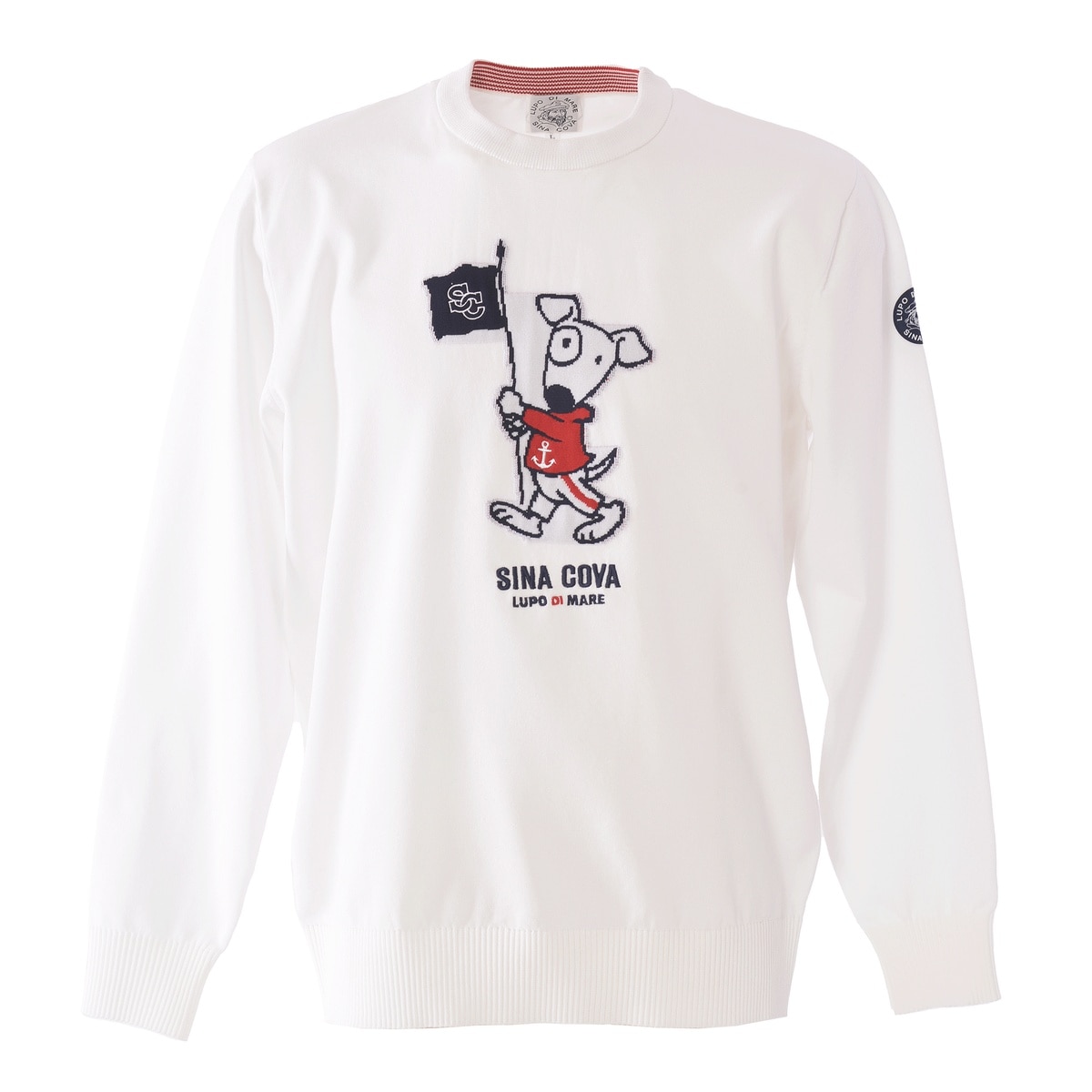 SINA COVA]クルーネックセーター Mサイズ ホワイト 26152010(M