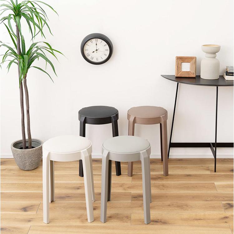 東谷 スツール PC-734 通販 丸椅子 スタッキングチェア 椅子 チェア