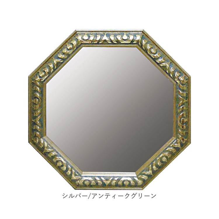 鏡 壁掛け 八角形 通販 日本製 約 37cm ウォールミラー 八角形ミラー