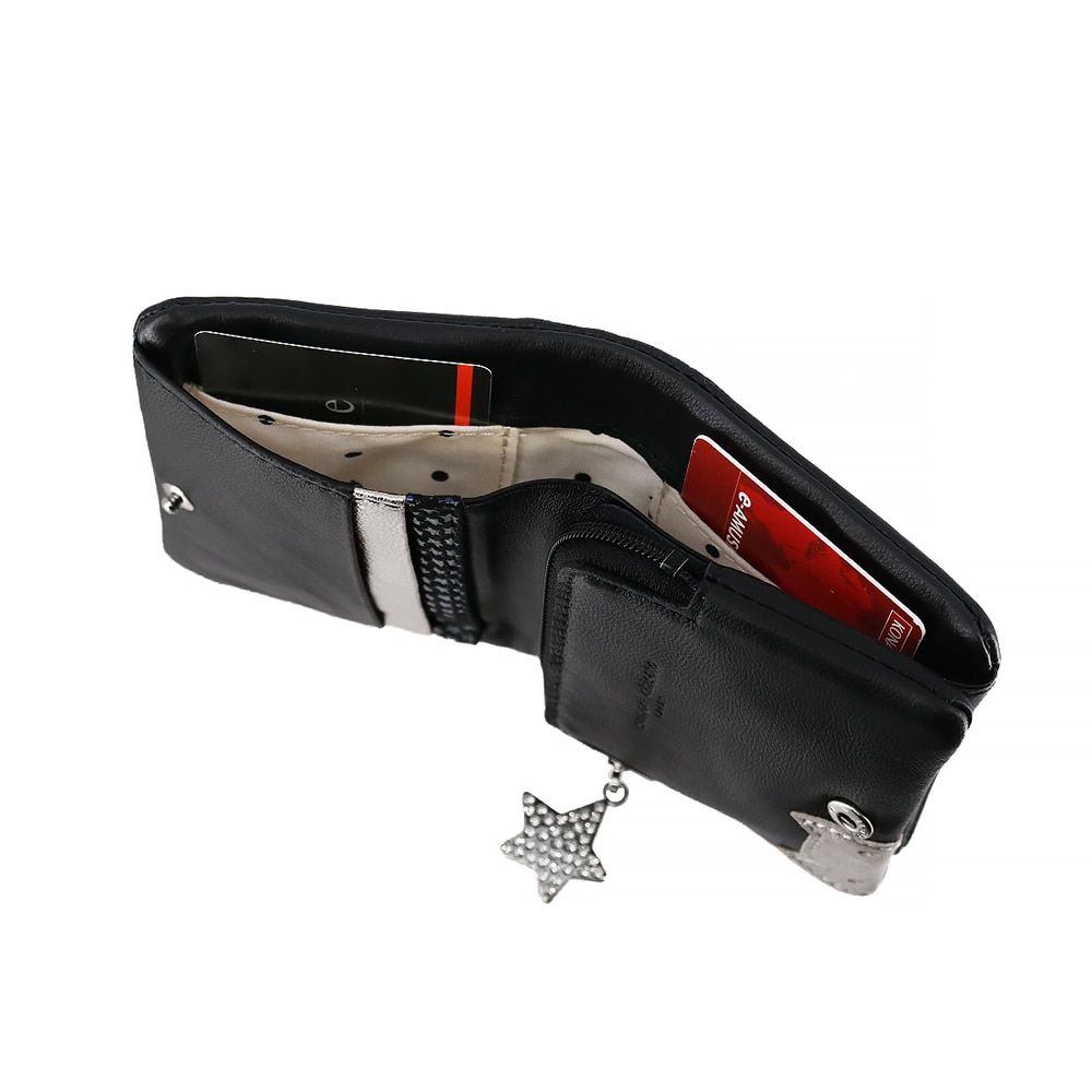 ツモリチサト 財布 二つ折り財布 折財布 軽量 本革 ネコ tsumori