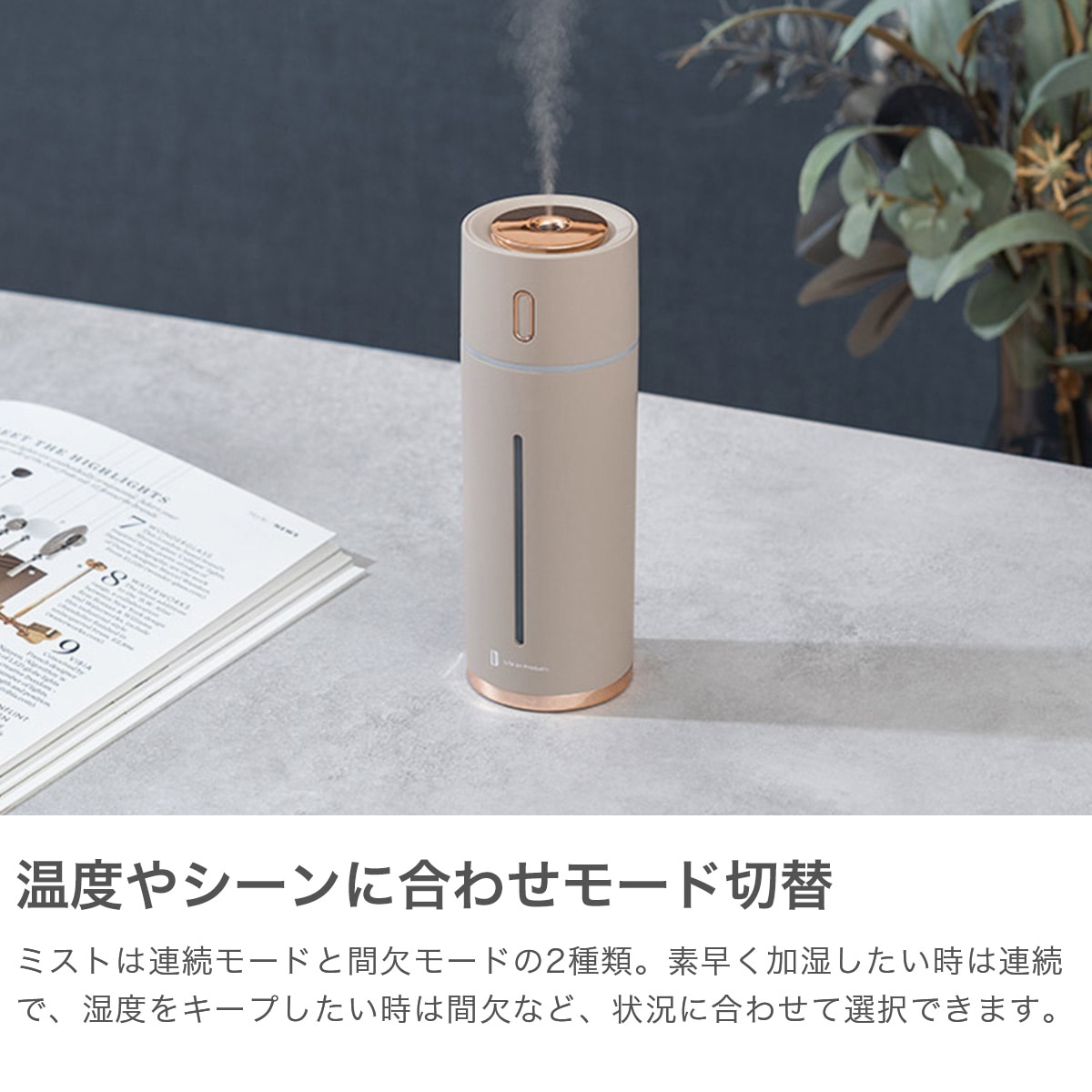 正規品1年保証 ライフオンプロダクツ 加湿器 小型 Life on Products