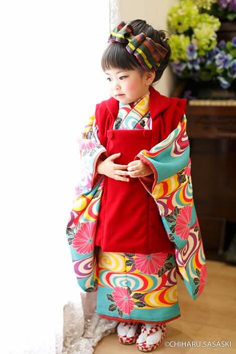 3歳アンティーク着物レンタル レトロモダン｜着物レンタル いちは