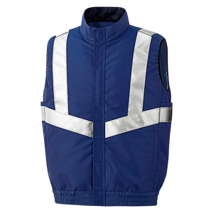 高視認性 クールファンベスト （ファン別売） WEV107上 ネイビー