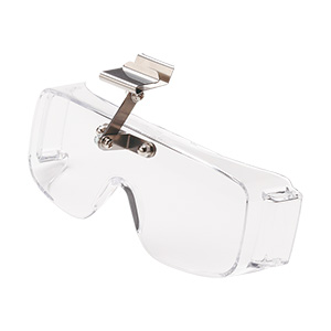 フロント型保護めがね （ヘルメット取付型） MF－928 | 【ミドリ