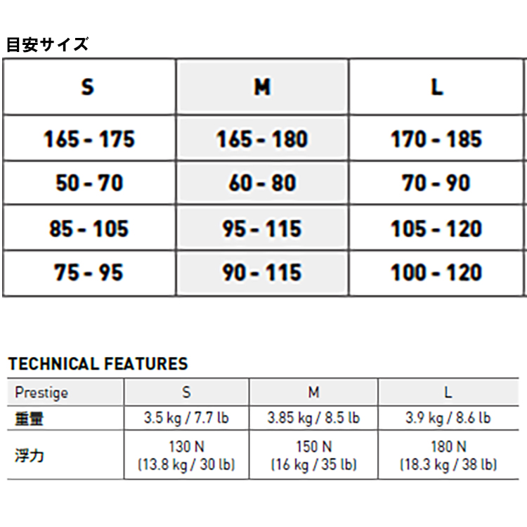 mic21ダイビングショップ[ マレス ] PRESTIGE プレスレージ BCD(L