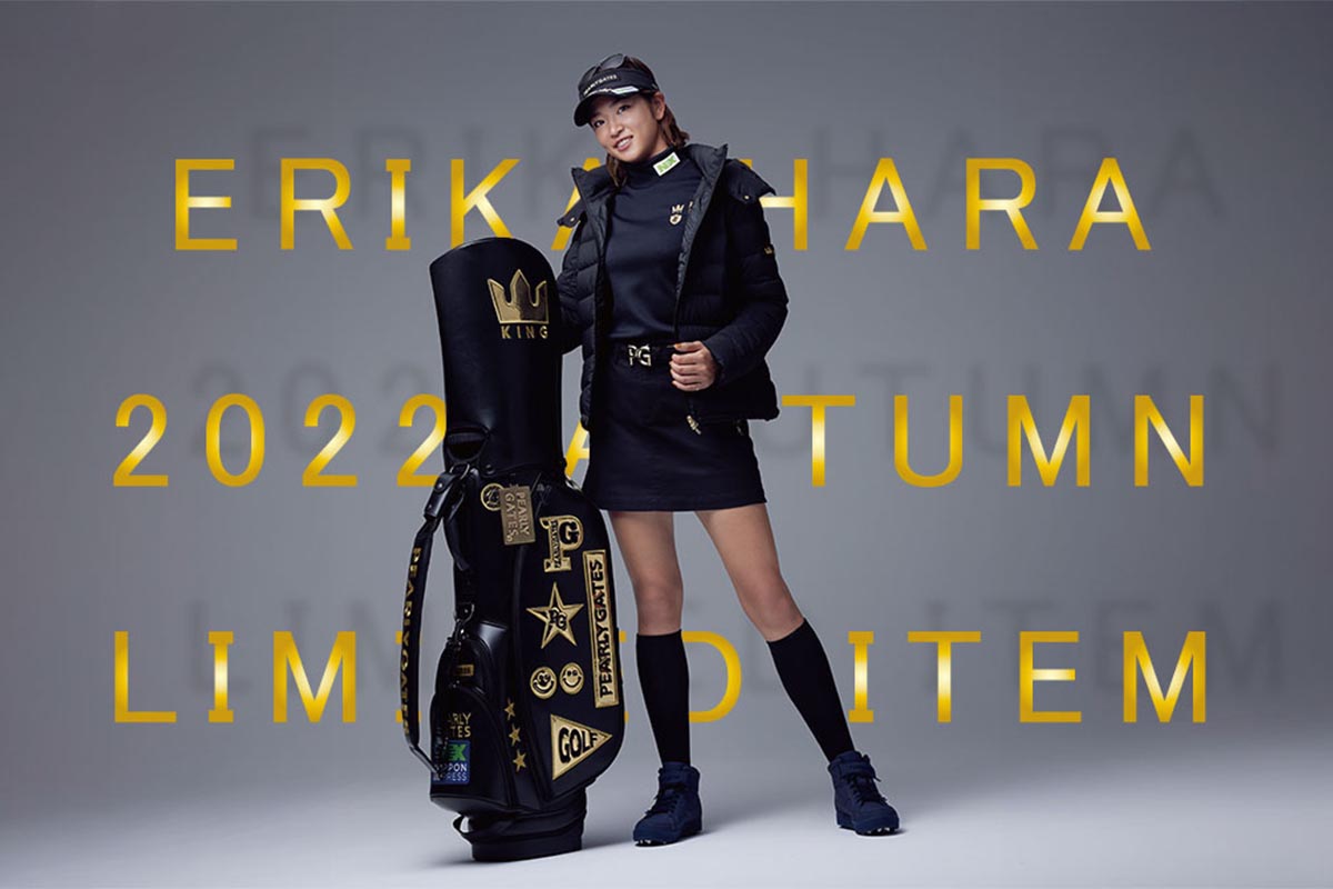 ゴージャスなブラック×ゴールドが原英莉花に似合いすぎる！ パーリー