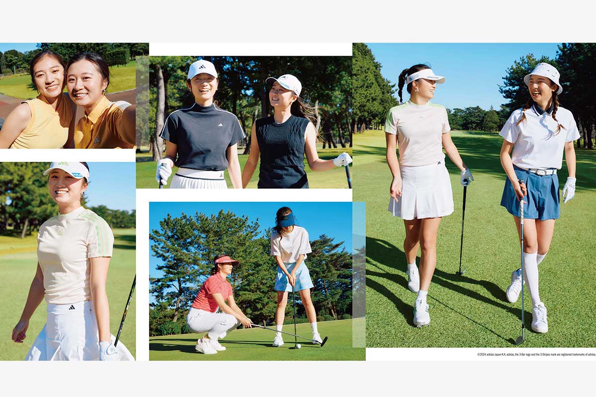 アディダスゴルフから森田遥＆唯が着こなす2024春夏コレクション登場