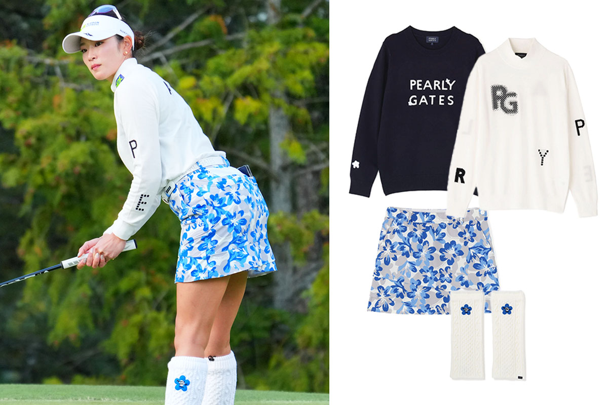 全身11万円の勝負コーデ！ 原英莉花の“脱いでもかわいい”花柄