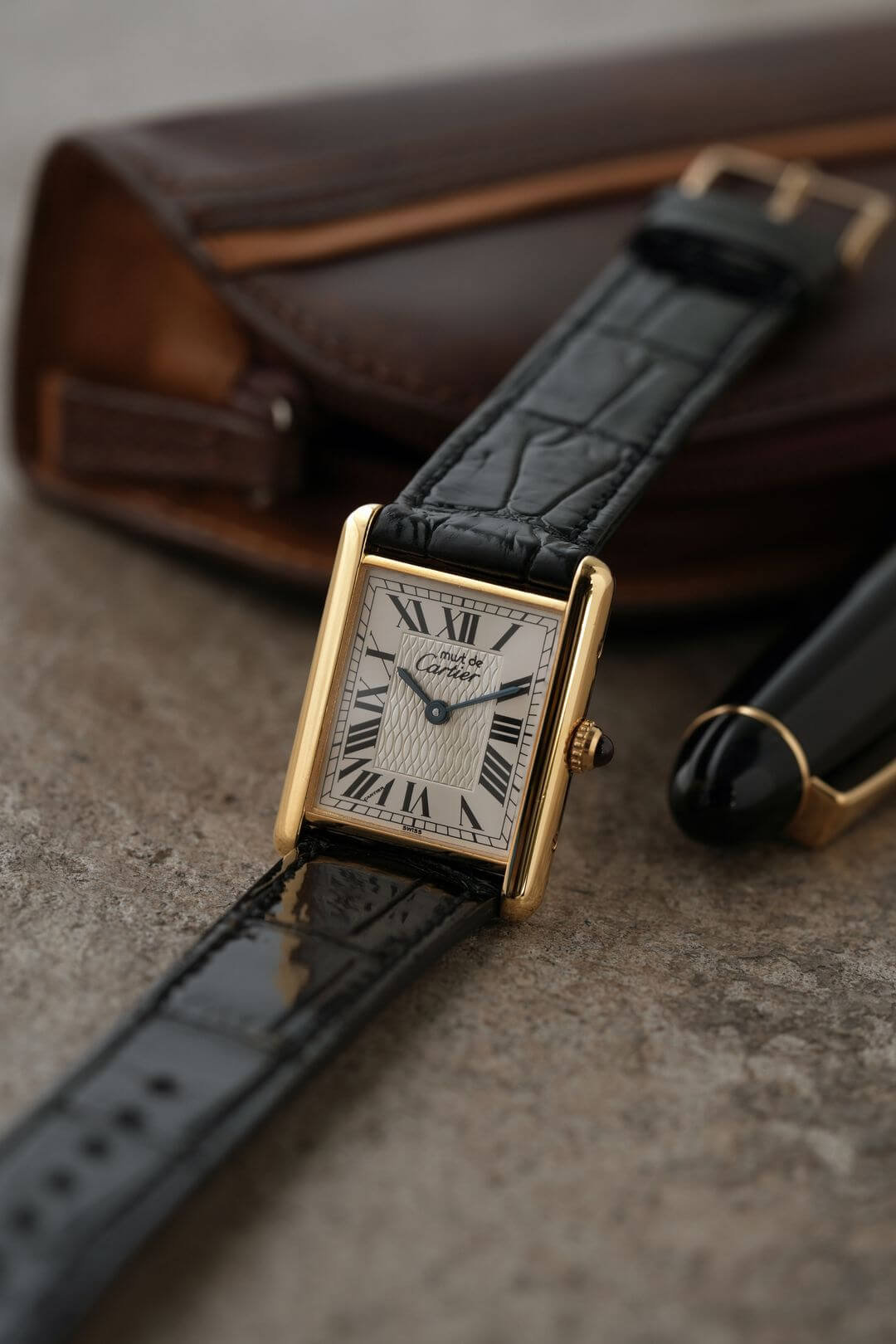 マスト ドゥ カルティエ/マストタンクLM/シルバーローマンダイヤル/150