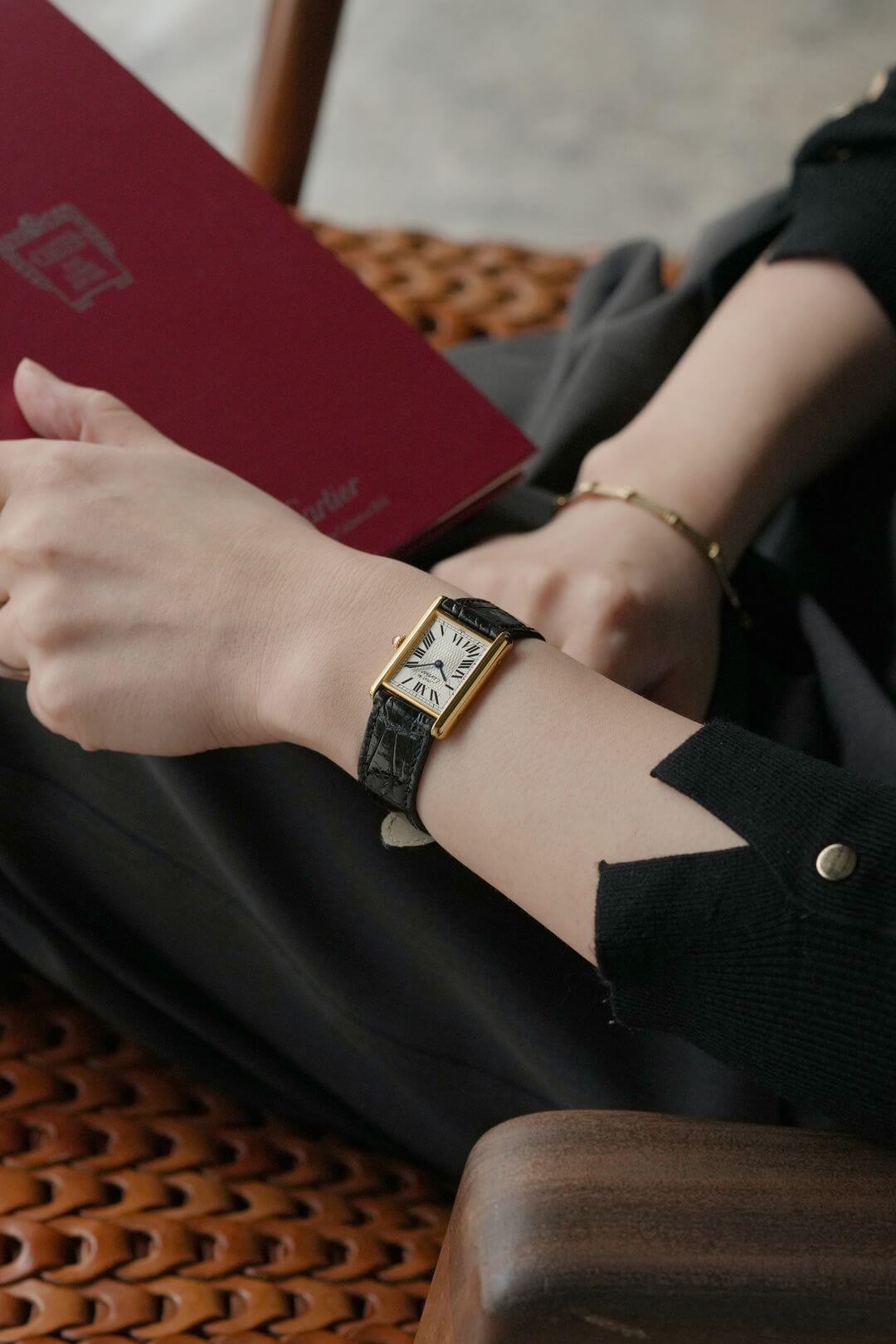 マスト ドゥ カルティエ/マストタンクLM/シルバーローマンダイヤル/150