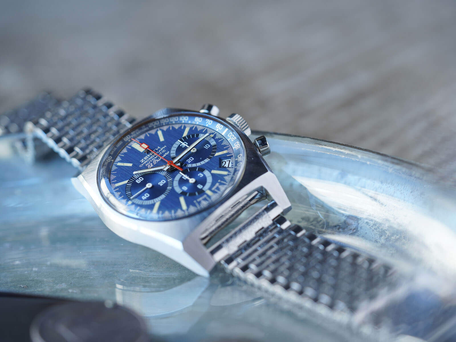 ゼニス/カバーガール/エルプリメロクロノグラフ/ブルーダイヤル/Zenith