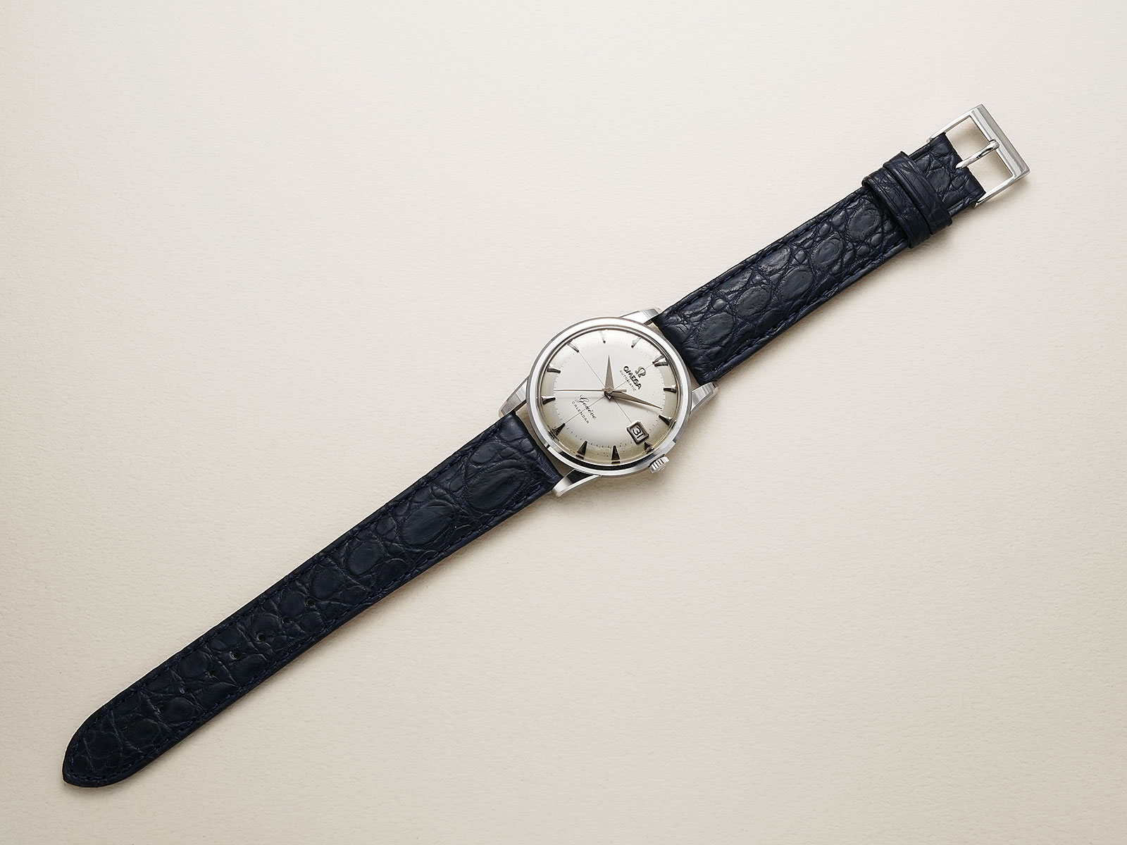 オメガ/ジュネーブカレンダー/クロスアイボリーツートンダイヤル/Omega