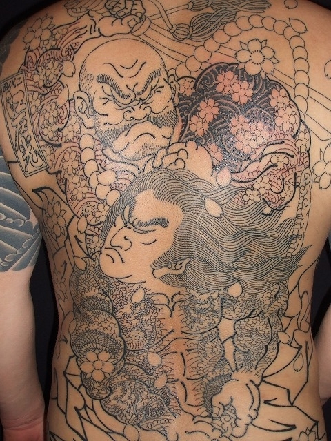 九紋龍史進、花和尚魯智深の刺青タトゥー | 背中の刺青 | 東京 刺青