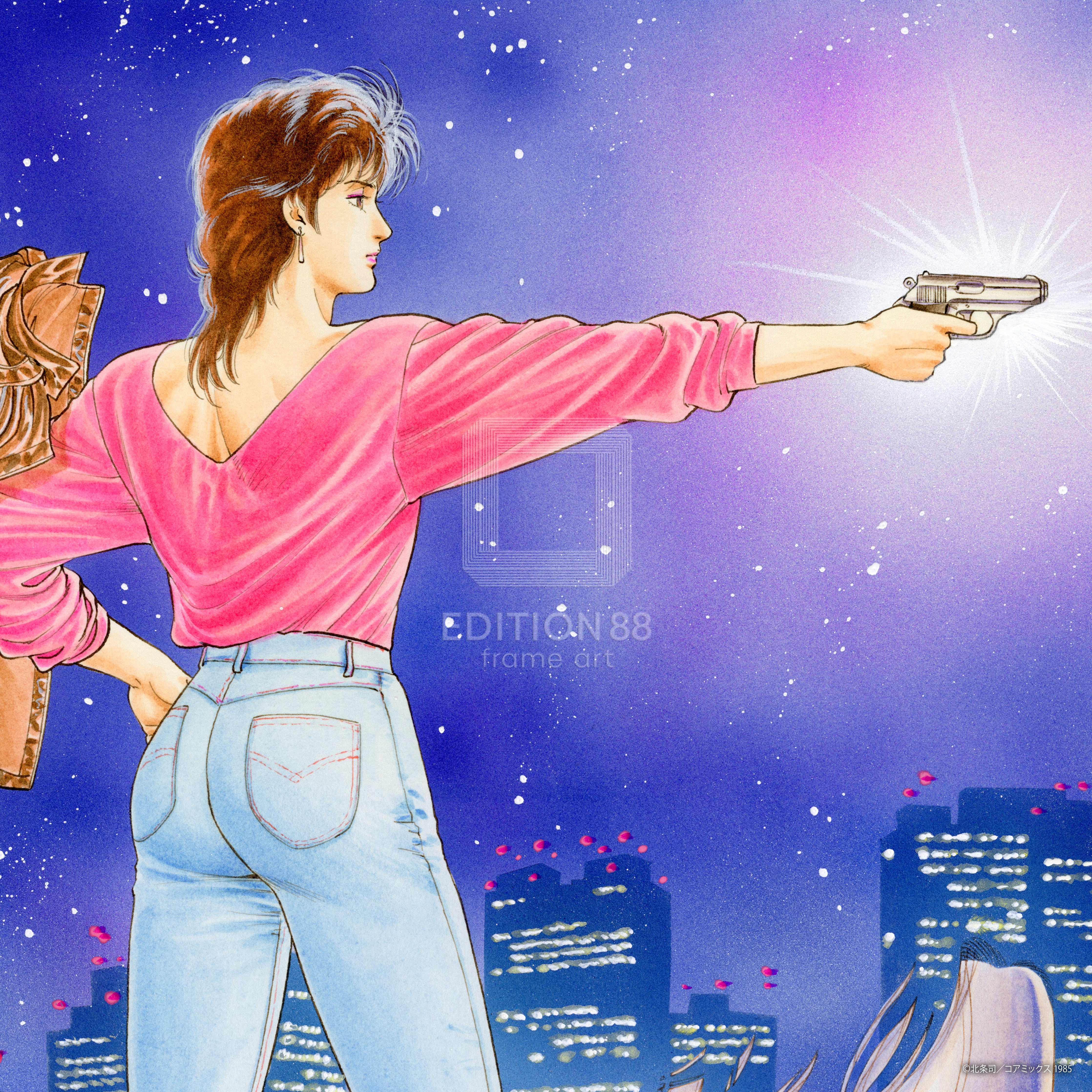 シティーハンター」88グラフ2（週刊少年ジャンプ 1989年 第50号 扉絵