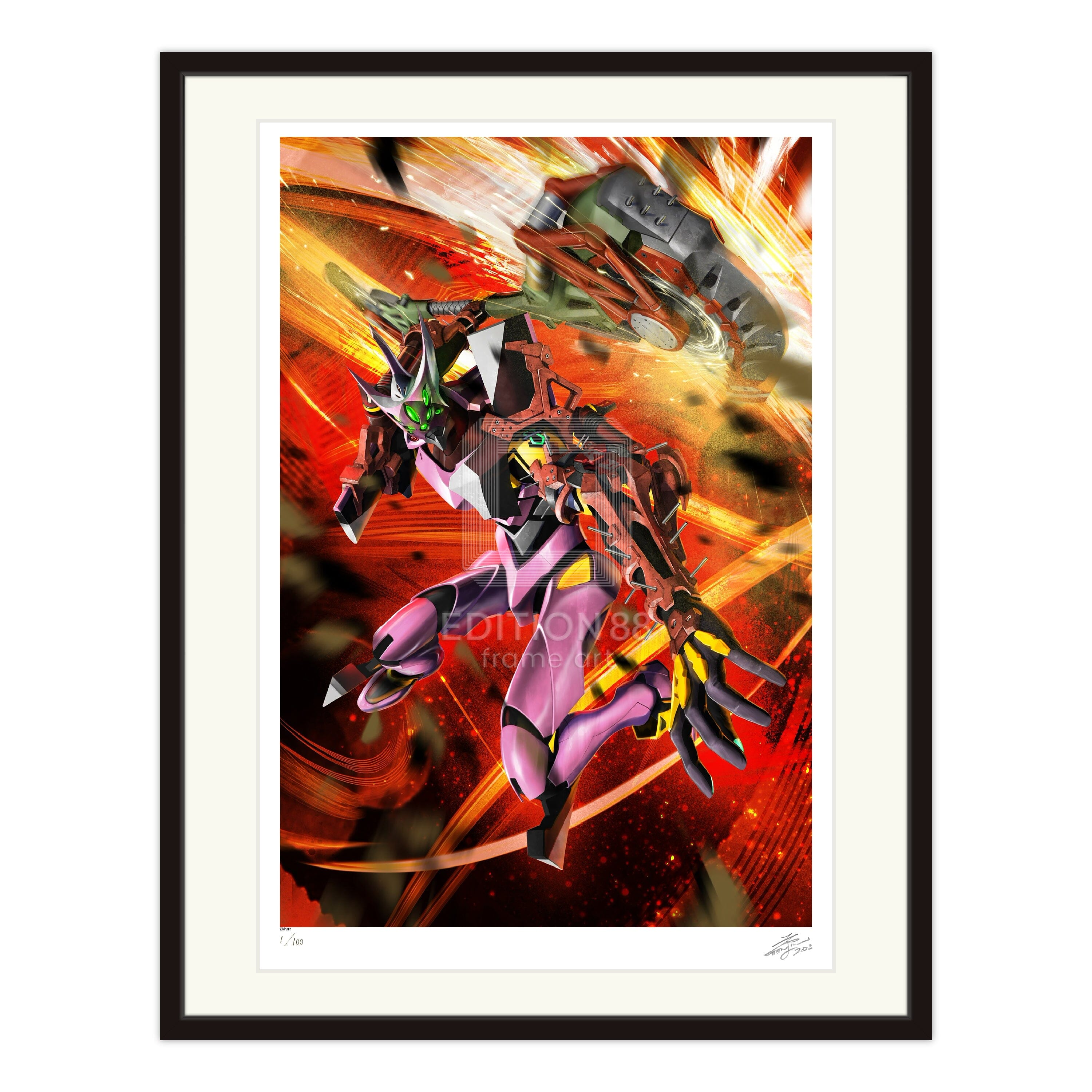 エヴァンゲリオン 88グラフ4/天神英貴（直筆サイン入り/限定100枚）