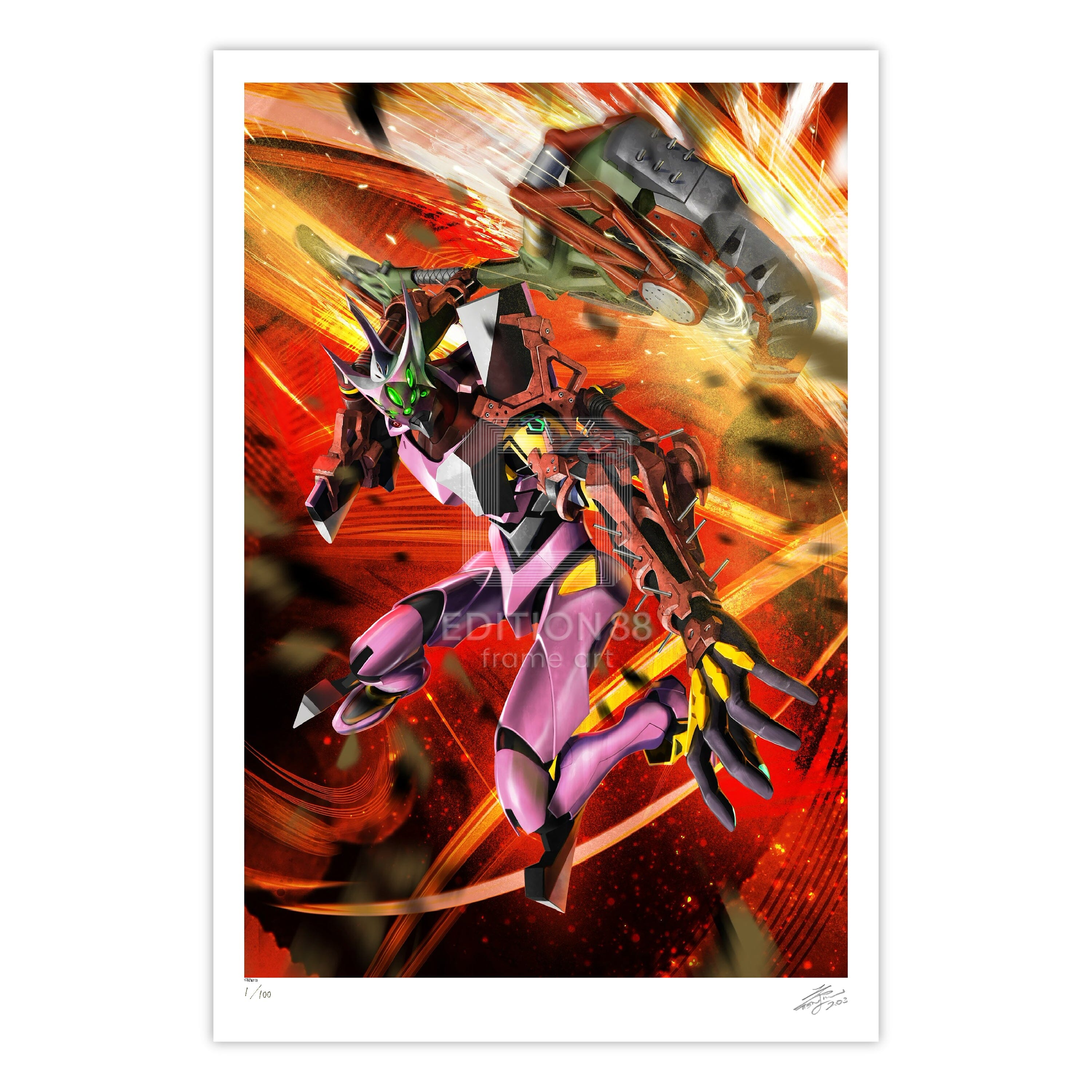 エヴァンゲリオン 88グラフ4/天神英貴（直筆サイン入り/限定100枚）