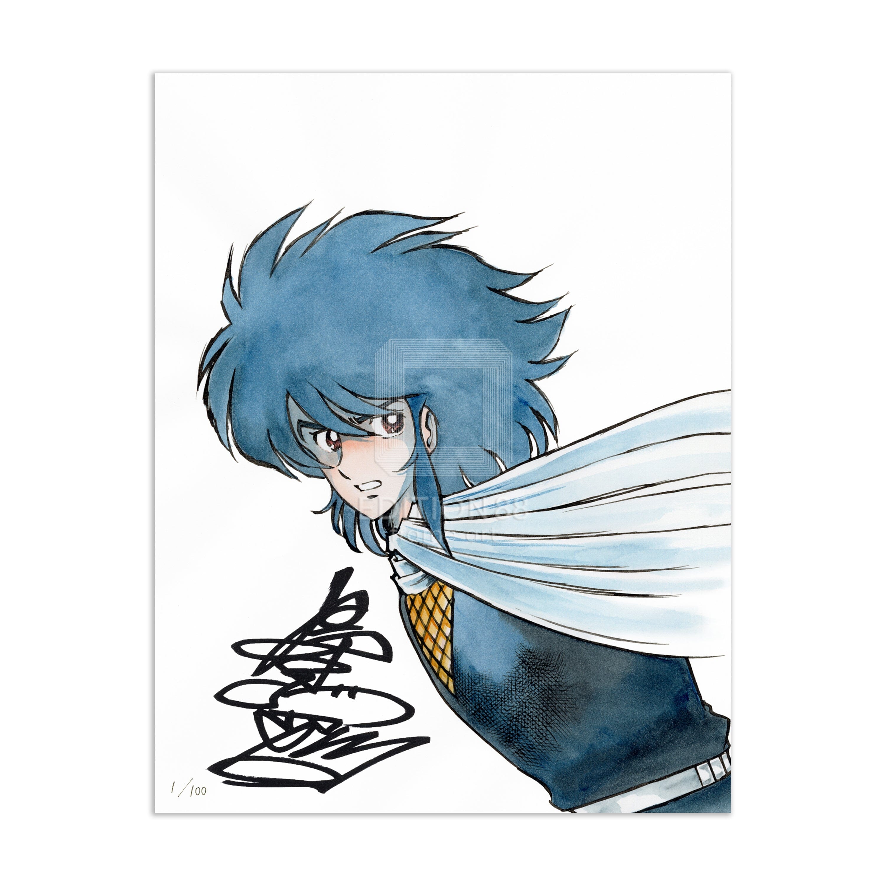 風の戦士ダン」88グラフ1 /島本和彦（直筆サイン入り / 国内版限定100枚）