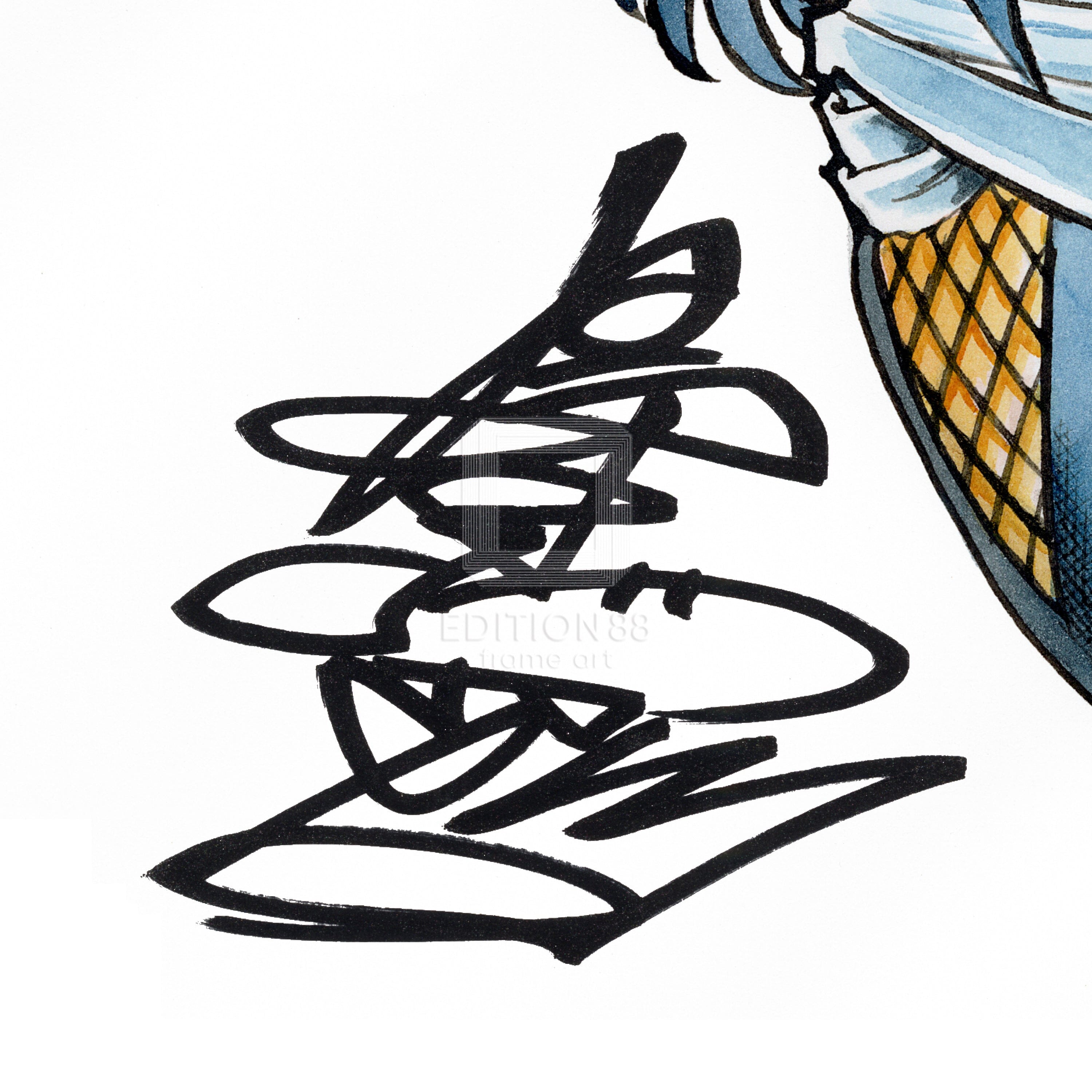 風の戦士ダン」88グラフ1 /島本和彦（直筆サイン入り / 国内版限定100枚）