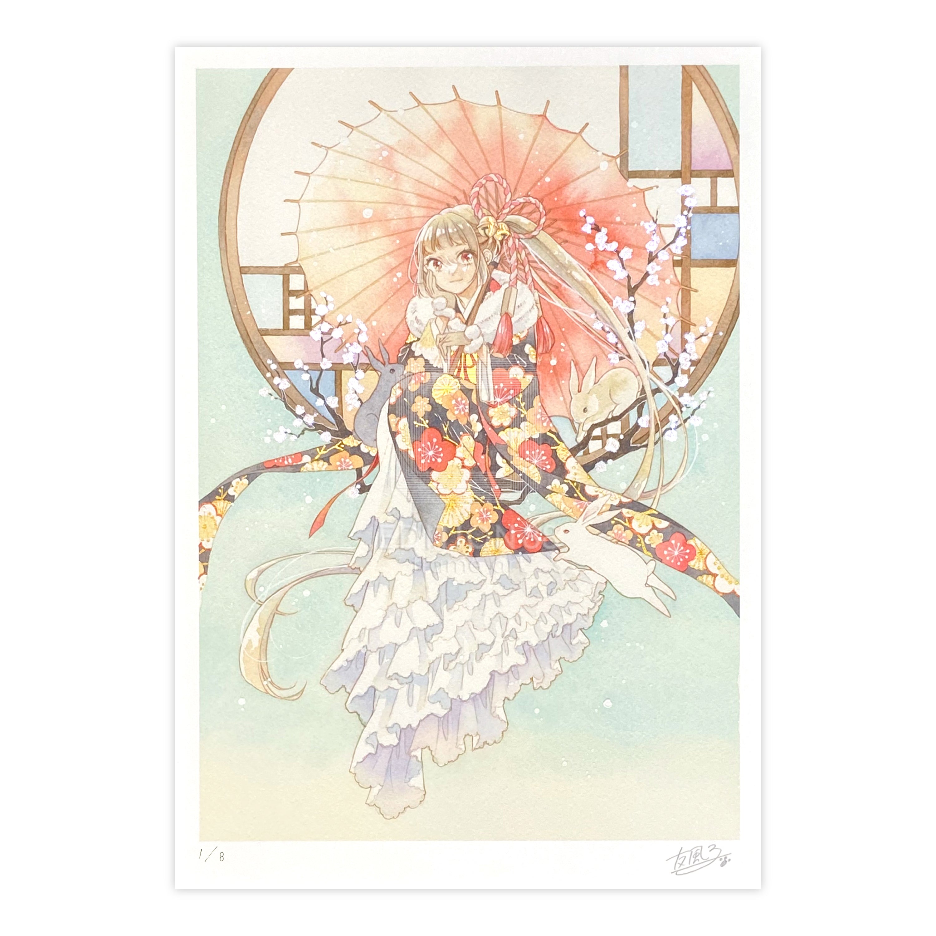 88グラフ3 『卯年』 プラチナ版 / 友風子（直筆サイン＆作家手彩入り/