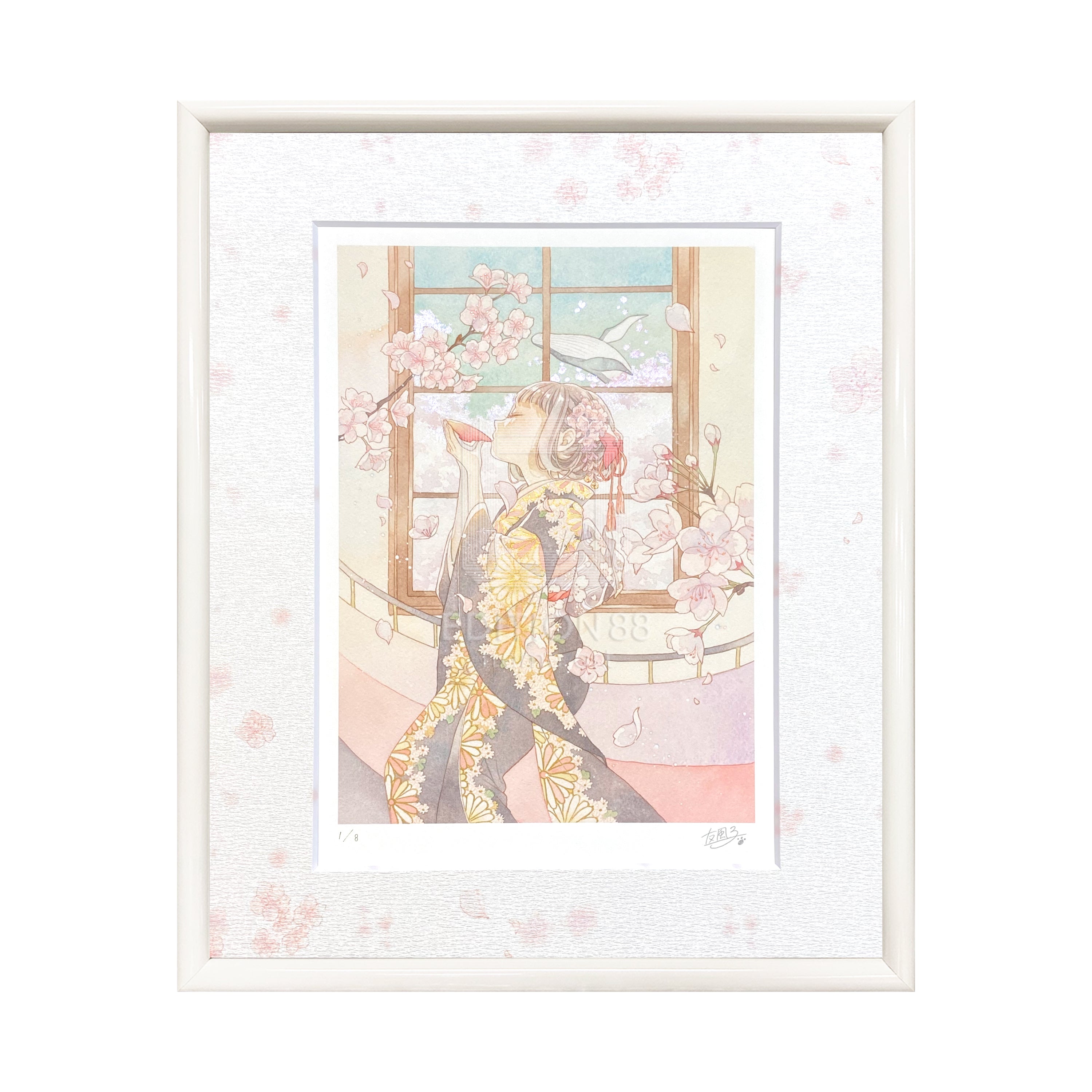 88グラフ5 『花見酒』 プラチナ版 / 友風子（直筆サイン＆作家手彩入り/