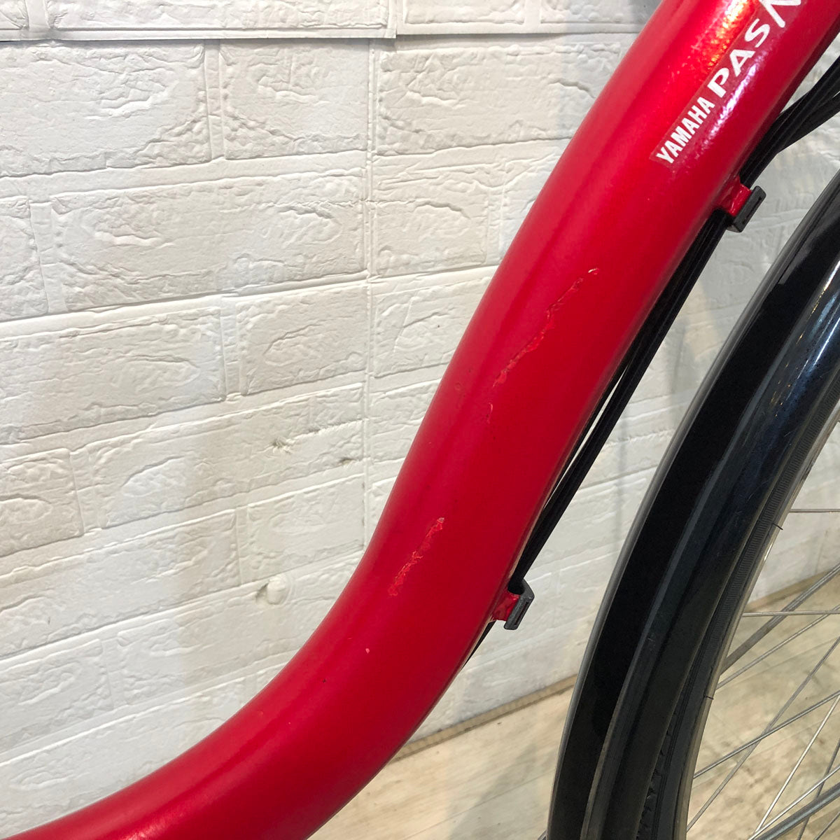 中古電動自転車 ヤマハ PAS ナチュラ XL レッド 26インチ YD069 – e