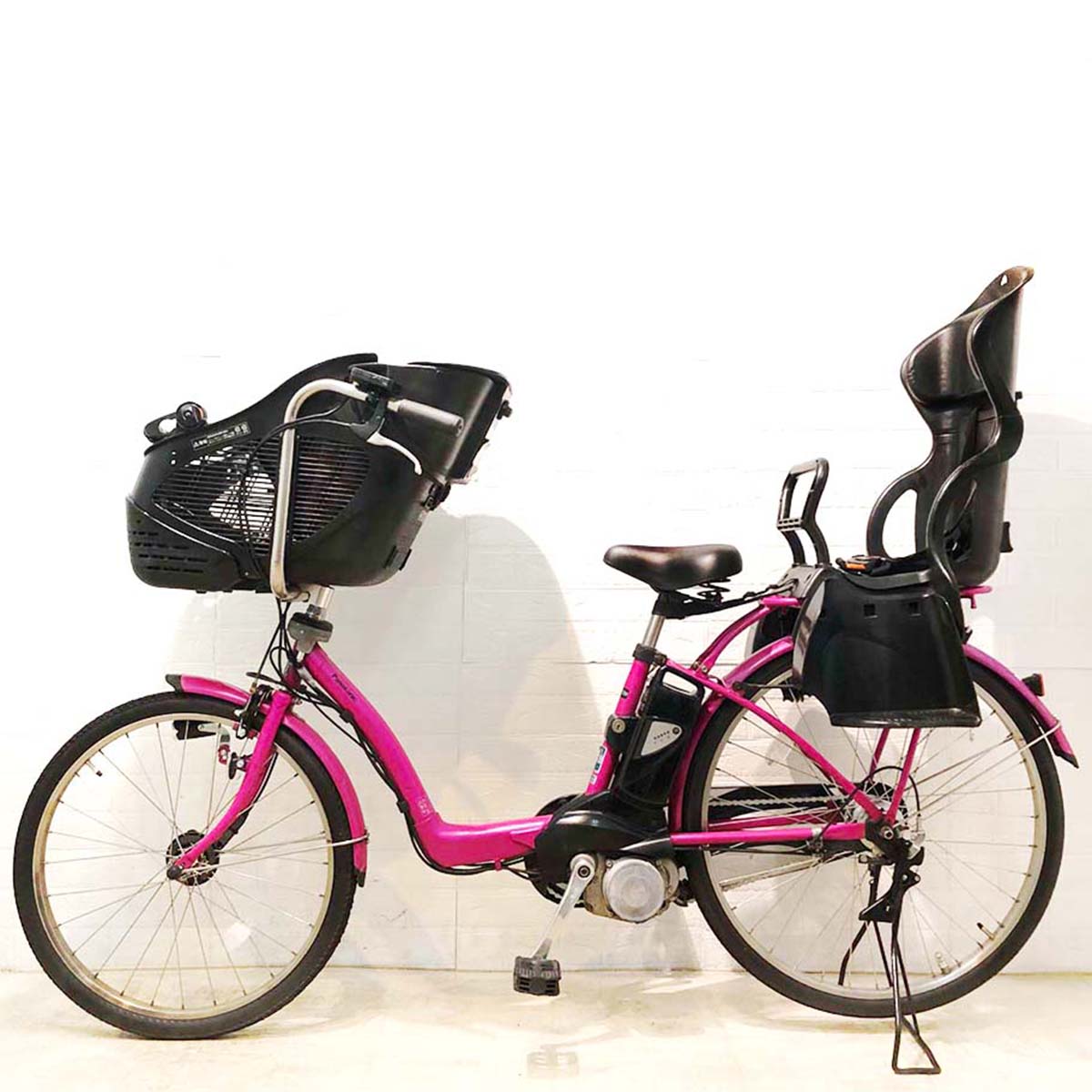 中古電動自転車 パナソニック ギュット DX ピンク 前22×後26インチ