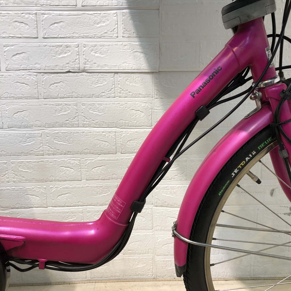 中古電動自転車 パナソニック ギュット DX ピンク 前22×後26インチ