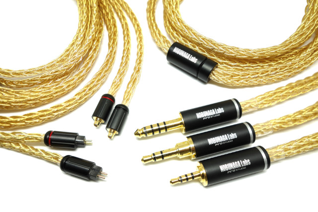 6/4発売】NOBUNAGA Labs フラグシップ！『16芯純銀 金メッキケーブル