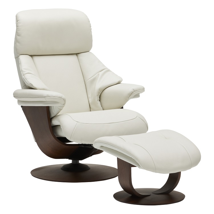 ザ・ファースト RU7300（M）オットマンセット ホワイト モカブラウン