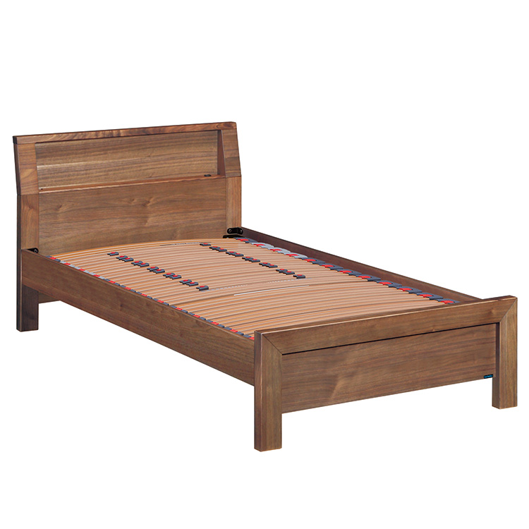 ベッドフレーム NW74 シングル ウォールナットナチュラル 通販