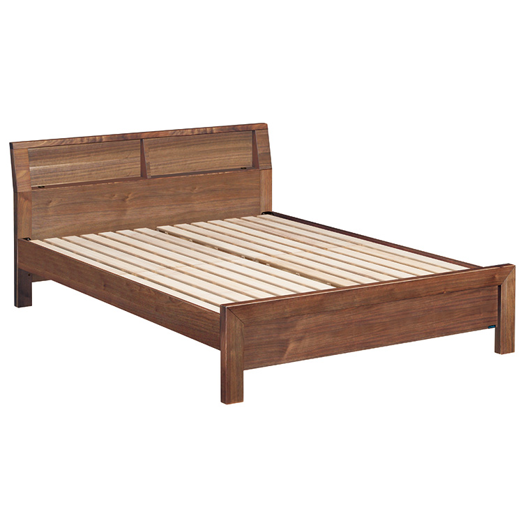 ベッドフレーム NW74 セミダブル ウォールナットナチュラル 通販