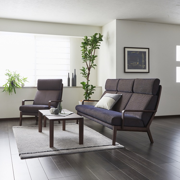 3人掛ソファ WU4603 ダークネイビー モカブラウン 通販 | 【公式